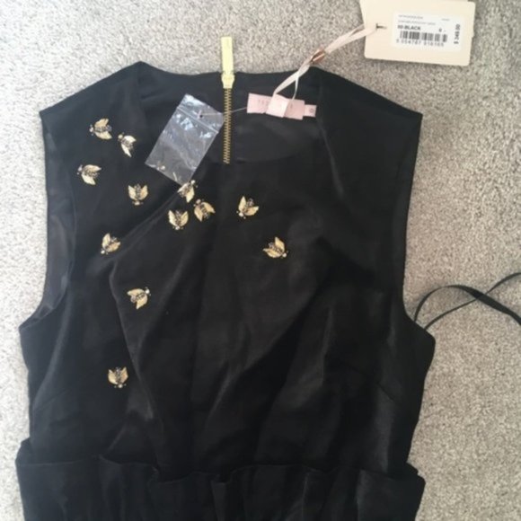 NWT Queen Bee Ruffle Waist Dress TED BAKER LONDON - Picture 7 of 8